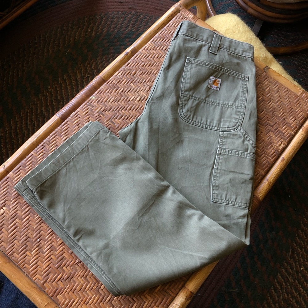 Olive Green Carhartts 36x30